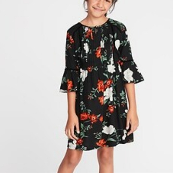 Old Navy Floral  Girla Dress size Junios XL (14) NWT - Picture 2 of 11